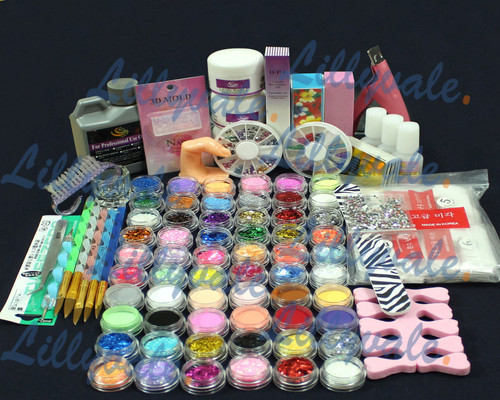 Powder 60pc acrylic - acrylic, glitter