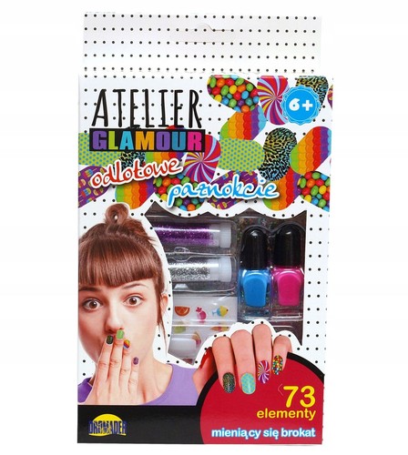 Glamour glitter manicure nail - glamour,